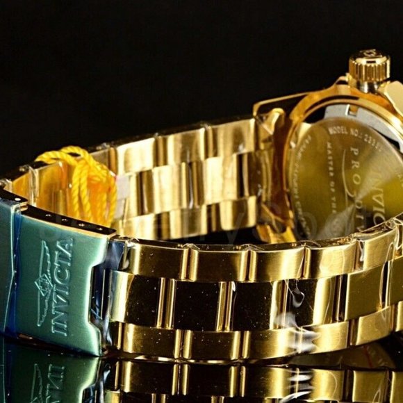 NEW Invicta Classic Pro Diver 43MM Blue Sunray Dial Gold Tone SS Bracelet Watch - Picture 7 of 10